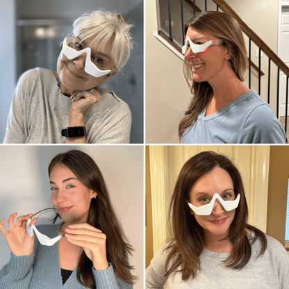 LumiFrame® 2-i-1  Rödljus Terapi + EMS för att radera ögonpåsar